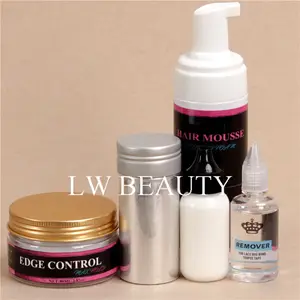 38Ml Fles Lijm Hair Extensions Kant Pruik Lijm Bond Toupetje Tape Remover Nieuwe Haar Tool Accessoires Kant Lijm Prive label