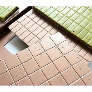 Bakery Tool 60pcs Golden Carbon Steel Oven Snowflake Cake Mould Fixed Bottom Nougat <b>Baking</b> Pan - Product Image 4