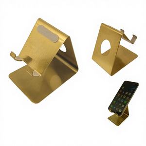 High Quality Modesk Antique Brush Gold Finish Custom Logo Handmade <b>Phone</b> <b>Holder</b> <b>for</b> <b>Mobile</b> <b>Car</b> <b>Holder</b> Premium Quality Hot Sale - Product Image 1