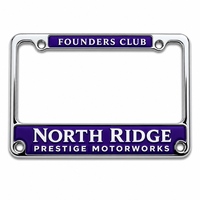Cadre de plaque d'immatriculation de voiture personnalisé en aluminium avec finition anodisée, cadre de plaque de véhicule classique avec fixation à quatre trous pour l'automobile