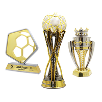Nouvelle conception de trophée sportif, médaille, plaque personnalisée, trophée en métal pour les champions de basket-ball, de football, de la Ligue des Champions