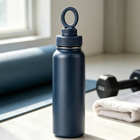 Bouteille d'eau isotherme en acier inoxydable 32 oz avec logo personnalisé, couvercle à bec verseur, sans BPA, isolation thermique de 6 à 12 heures