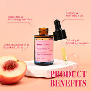 زيت وجه بالخوخ بعلامة تجارية خاصة مع حمض الهيالورونيك وزيت بذور دوار الشمس والبانثينول، يرطب وينعم البشرة بلطف ويهدئها - Product Image 3