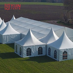 10m x 10m 12m x 12m cadre <span class=keywords><strong>allu</strong></span> couverture en pvc tente pagode tentes de fête avec doublure de plafond pour événements en plein air à vendre - Product Image 2