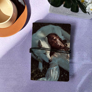 แผ่นจดบันทึก A6กระดาษหนาเหมาะสำหรับการคำนวณทางการเงินของนักบัญชีและผู้บันทึกธุรกรรมหมาป่าสีขาวโกหกกัน - Product Image 1