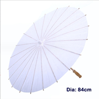 Parapluies en papier colorés personnalisés, parapluie en papier blanc, parapluie en papier de 84 cm