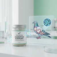 Complément alimentaire professionnel 5-en-1 pour la santé des pigeons - Mélange multivitaminé et électrolytique avec enzymes digestives - Vente en gros et étiquetage privé