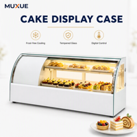Réfrigérateur de présentation de gâteaux et desserts de haute qualité pour usage commercial, avec refroidissement par air, étagères réglables et contrôle numérique