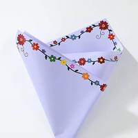 Film nacré pour bouquet, emballage imperméable, 20 feuilles/sac, papier d'emballage pour cadeaux et fleurs