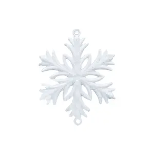 New Christmas Tree Pendant Wedding Decorations Small Pendant White Sticky Powder Snowflake
