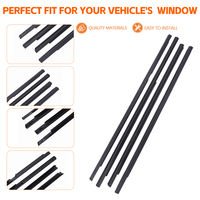 Joint d'étanchéité noir pour vitre de porte de voiture Mitsubishi Lancer 1995-2000, pièces de carrosserie automobile