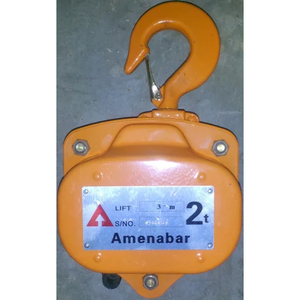 Bloque de Cadena de Alta Resistencia, Capacidad de 2 Toneladas, Elevación de 3 m, Polipasto Manual de Cadena para Grúas y Equipos de Manipulación de Materiales - Product Image 1