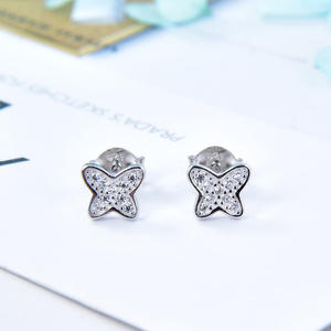 اقراط اطفال من الفضة عيار 925, اقراط اطفال من الفضة الخالصة المصنوعة من النيكل - Product Image 2