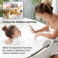 Vente en gros de pommeau de douche haute pression à économie d'eau en acier inoxydable pour robinet de salle de bain Accessoires