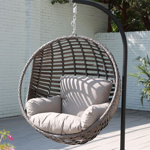 OSMEN <span class=keywords><strong>Charlotte</strong></span> Chaise balançoire suspendue en osier pour le patio Utilisation confortable avec un design élégant - Product Image 3