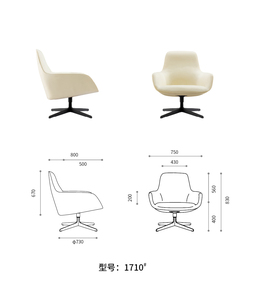 Silla giratoria de espuma con molde de poliuretano para tapicería, silla de salón, muebles, precio barato - Product Image 4