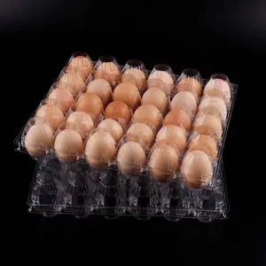 High Quality Wholesale Custom Cheap 30 Holes Packs Plastic Packing Tray Clear Plastic Egg Cartons