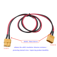Fabricante de Cables Personalizados, Ensamblaje de Cables con Conectores XT30 XT60 XT90 Macho y Hembra para Baterías Lipo RC y Drones FPV