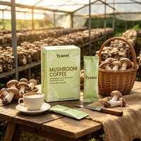 Café Latte aux Champignons Crinière de Lion et Chaga, saveur Noisette Douce, 10g*10 Sachets, Boîte Verte Claire, Pour la Maison, les Voyages, Soin Immunitaire Quotidien, OEM, Vente en Gros