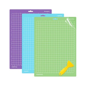 LISI 8.5x12 Inch Adhesive Cut Mat pour <span class=keywords><strong>Cricut</strong></span> PVC StandardGrip/LightGrip/StrongGrip Sticky Washable Reusable Replacement Dot - Product Image 1
