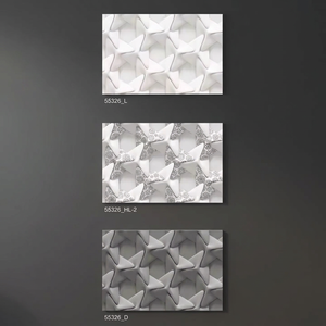 Gran oferta 300x450 arenisca áspera 8mm de espesor interior 30x45cm porcelana 3D azulejo de pared 12x18 azulejos interiores de cerámica pulida brillante - Product Image 5