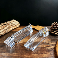 Flacons de parfum en stock, col de 15 mm, flacons de parfum vides en verre transparent de 30/50 ml, flacons en verre rechargeables, emballage en gros