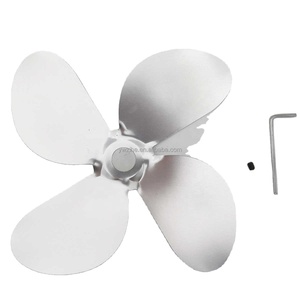 Ventilateur de foyer multicolore pour usage domestique, 4 pales, alimenté par la chaleur, pour poêle à <span class=keywords><strong>bois</strong></span>, ventilateur écologique, remplacement de pales - Product Image 3
