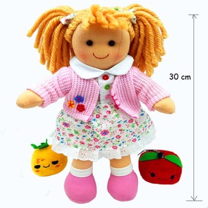 थोक हस्तनिर्मित नरम भरवां बच्ची गुड़िया उपहार लड़की गुड़िया कस्टम आलीशान गुड़िया के साथ स्कर्ट - Product Image 2