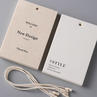 Étiquettes suspendues écologiques personnalisées pour vêtements, étiquettes volantes imprimées sur mesure en coton, lin et papier recyclable pour sacs