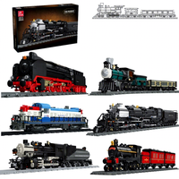 59001-20TH10 Locomotive à vapeur en plastique ABS, train de simulation, ensemble de blocs de construction créatifs éducatifs à assembler soi-même pour enfants