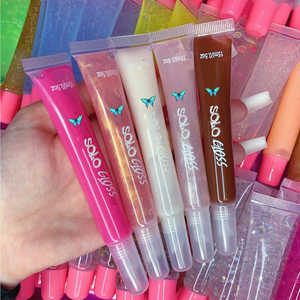 Vendor <span class=keywords><strong>Lipgloss</strong></span> Label Pribadi Pink Glossy Vegan Clear Plumping Shimmer Pink <span class=keywords><strong>Lipgloss</strong></span> - Product Image 6