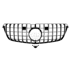 Upgrade Parts GL X166 Front Grille GTR Style High Configuration Grill Frame For Mercedes-Benz GL X166 2013-2015