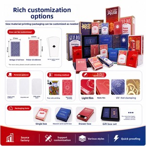 Juego de Cartas de Póker de Fábrica en Caja de Regalo, Papel Alemán con Núcleo Negro Recubierto, Cartas de Póker de Gama Media-Alta, Hechas a Medida con Relieve - Product Image 2