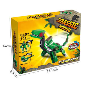 Ensemble de blocs de construction de dinosaures Elasmosaurus 101 pièces, STEAM, motricité fine, jouet de construction parent-enfant, cadeau - Product Image 3