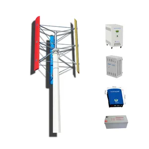 Wind Solar Hybrid Power System 5kW 10kW Vertikale Windmühle für Wohn-und Gewerbe zwecke mit CE RoHS ISO - Product Image 1