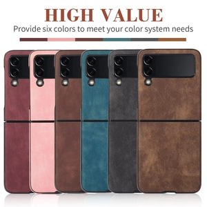 เคสโทรศัพท์หนังพับได้สำหรับ Samsung Galaxy <span class=keywords><strong>Z</strong></span> <span class=keywords><strong>Flip</strong></span> <span class=keywords><strong>3</strong></span> 4 <span class=keywords><strong>Z</strong></span> Fold <span class=keywords><strong>3</strong></span> Ultra Thin - Product Image 6