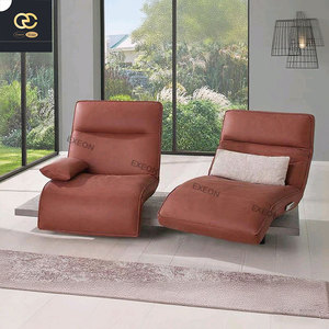 Nuevo Diseño de <span class=keywords><strong>Silla</strong></span> Italiana para la Villa - Muebles de Cuero en <span class=keywords><strong>Gris</strong></span> - <span class=keywords><strong>Silla</strong></span> <span class=keywords><strong>Reclinable</strong></span> Creativa, Todo en Uno y Lujosa - Product Image 2