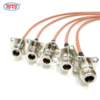 Usine directement prise mâle SMA vers bride jack femelle de Type N 4 trous pour rallonge de queue de cochon RG400 longueur de câble peut être personnalisée