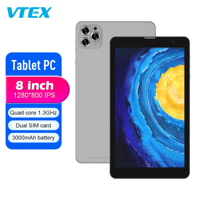 Vtex Business Students Education Android Lcd Display 8 Inch Quad Core 4G Cheap Android Tablet Pc