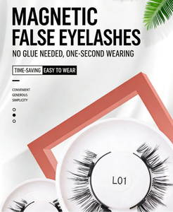 <span class=keywords><strong>Faux</strong></span> cils magnétiques 3D doux synthétiques faits à la main avec courbure CC et logo personnalisé - Product Image 3