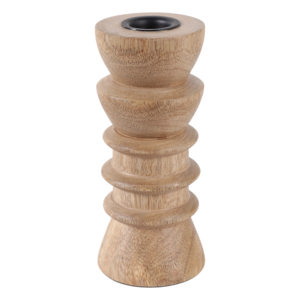 Portacandele in legno naturale, rustico, per centrotavola, decorazioni per matrimoni, tavolo da caffè - Product Image 4