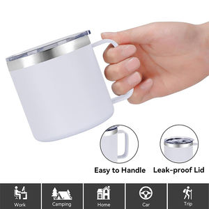 Logo personnalisé Tasses à café Écologique Blanc Noir Réutilisable Vente en gros Tasses à café avec fond en liège Tasse à café blanche avec couvercle - Product Image 3