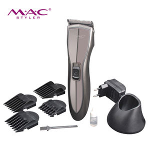 Tondeuse à cheveux professionnelle MAC Styler sans fil, couleur argent, tondeuse <span class=keywords><strong>rechargeable</strong></span> haute puissance avec support - Product Image 3