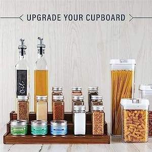 Wholesale Spice Rack Kitchenwood Spice Rack Organizer 3 Tier Free-Standing Wooden <b>Kitchen</b> <b>Storage</b> Spice Racks - Product Image 2