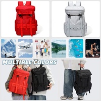 Sac à dos de sport, de voyage et de gym léger, couleur unie, avec cordon de serrage et poche latérale pour articles personnels, OEM/ODM