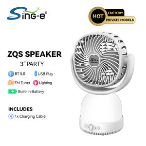 Ventilateur <span class=keywords><strong>de</strong></span> bureau BT personnalisable Sing-e ZQS-F802 avec haut-parleur, lumière ambiante LED, radio FM, prix <span class=keywords><strong>d</strong></span>'usine, livraison rapide - Product Image 3