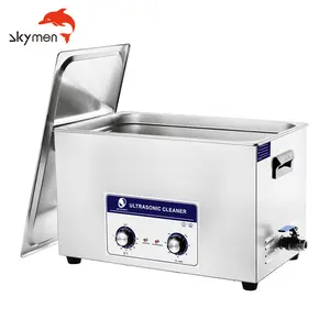 Skymen limpador ultrassônico, jp-100 30l limpador dental de legumes frutas metal máquina de limpeza