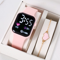 Montre à quartz pour femme LYN-222, style simple et classique, bracelet en silicone, ensemble tendance.