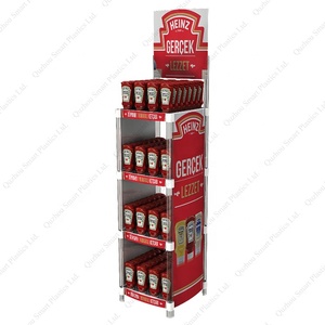 Support d'affichage de point de vente hautement personnalisé pour le ketchup, support d'affichage en plastique pour la <span class=keywords><strong>sauce</strong></span> - Product Image 1