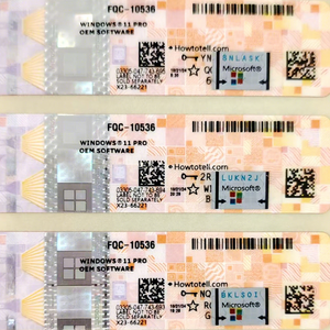 Clé OEM Windows 11 Pro avec autocollant COA, activation en ligne mondiale à 100 %, version Internet, garantie de 6 mois, en stock - Product Image 1